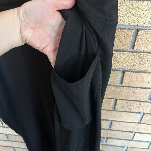 Duluth Trading Pull On Athletic Relaxed Stretch Leggings Black Size 3X x 31 - Picture 2 of 5